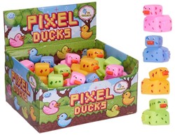 Pixel Duck 10cm 4 sortiert im display (24)