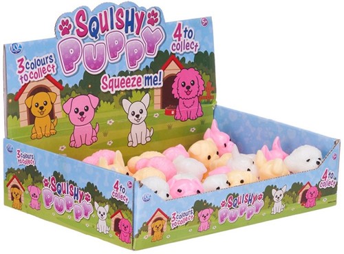 Squishy Puppy 4cm 12 assorted in display (24)-2