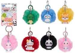 Kawaii Kuties llavero+ Peluche Pompom 6 surtidos 8cm