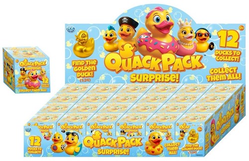 Quack Pack Duck 5,5cm in Blind Box 12+1 assorted in display (24)-3