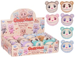 Onikuma Bouncy Ball Peluche 68mm 6 assortitis in display (12)