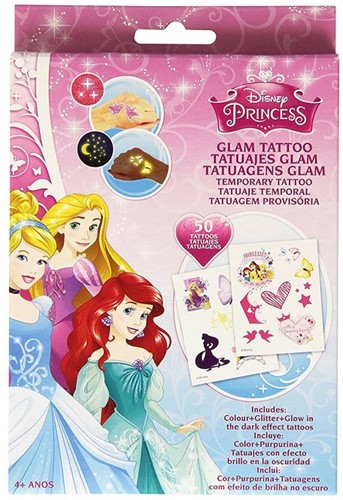 Disney Princess Glam Tattoo 12x18cm