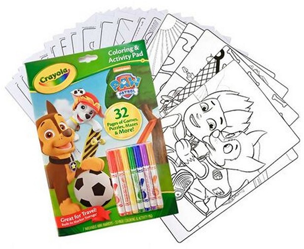Crayola Paw Patrol Coloring & Activity Pad (+ 7 Mini Markers ...