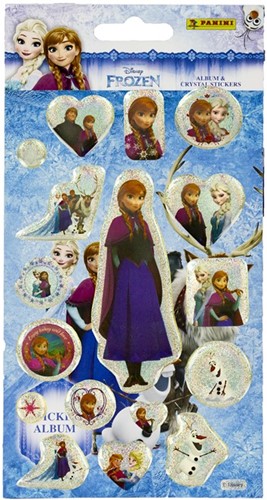 Panini Disney Frozen Album & Crystal Stickers 17pcs 10,5x20,5cm