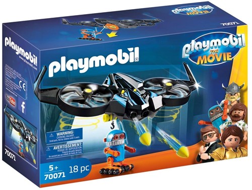 Playmobil The Movie Robotitron & Drone met schietfunctie 19x28cm