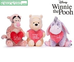 Disney Winnie the Pooh Peluche Sweethearts 3 assortis 30cm