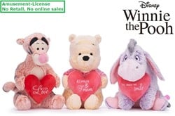 Disney Winnie the Pooh Pluche Sweethearts 3 assorti 30cm