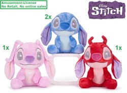Disney Lilo & Stitch Snuggletime Pluche 3 assorti 23cm