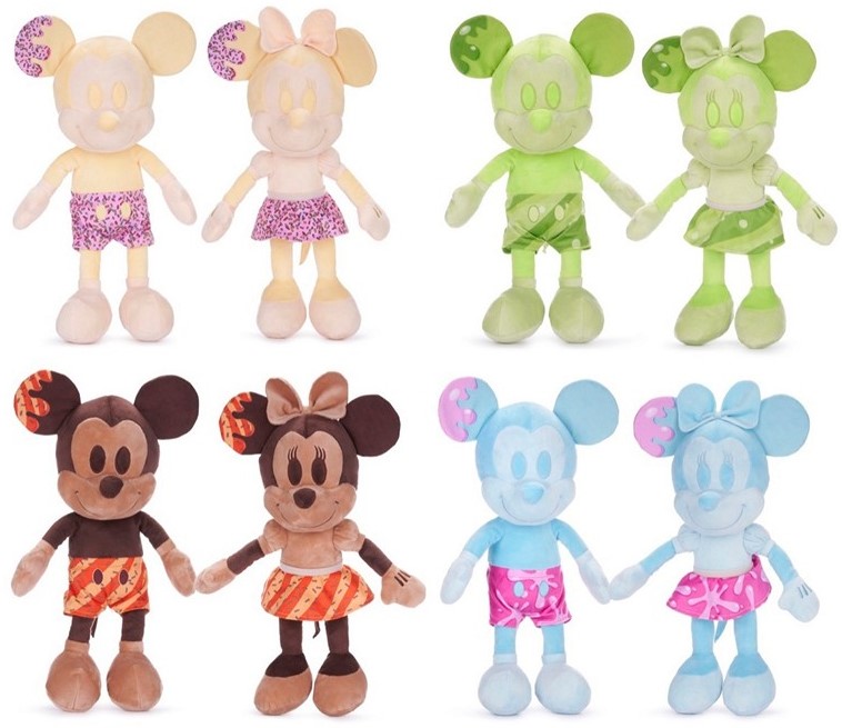 2 Pupazzi Pan Di Zenzero Mickey E Minnie Mouse 30 Cm - Regalo Per Bambini