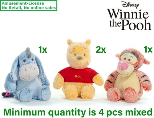 Disney Winnie the Pooh Pluche Snuggle Time 3 assorti 41cm