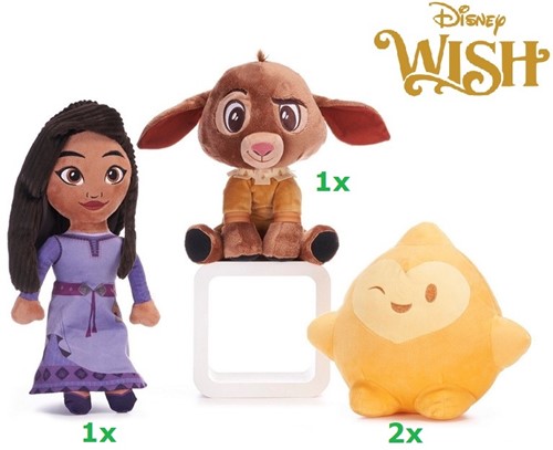 Disney Wish Pluche 3 assorti 25cm