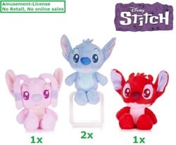 Disney Lilo & Stitch Chibi Plush 3 assorted 25cm