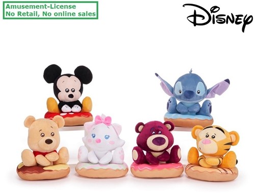 Disney Donut Pals Plush 6 assorted 20cm