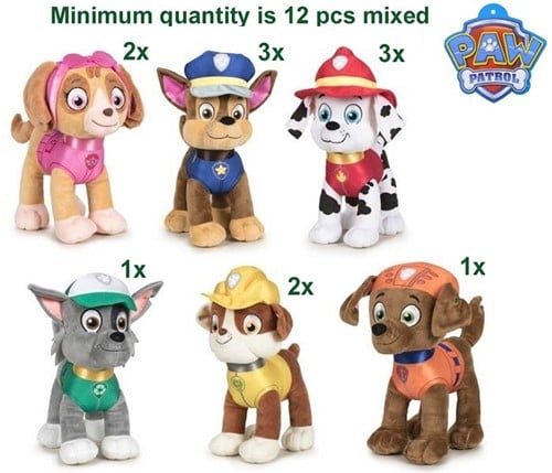Paw Patrol Classic new style S3 6 assorti 27cm
