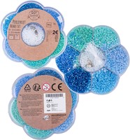 DIY handmade kralenset Flower 10,5cm (Voorgeprijsd Eur. 2,-)