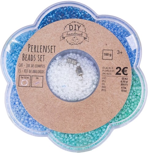 DIY handmade kralenset Flower 10,5cm (Voorgeprijsd Eur. 2,-)-3