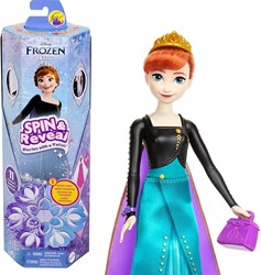 Disney Frozen Spin & Reveal Pop met 10 verrassingen + mode accessoires ijskoningin Anna 10x31,5cm
