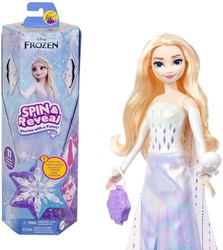 Disney Frozen Spin & Reveal Elsa Puppe mit magischen Überraschungen 11x31,5cm