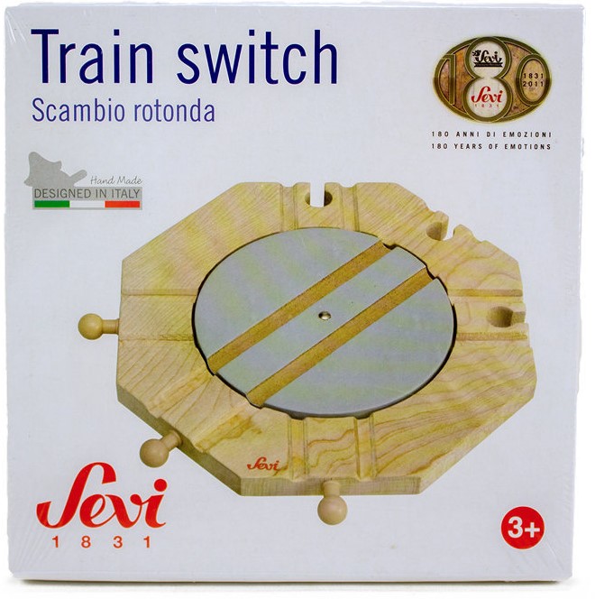Sevi Wooden Trainset Parts Switch With Turntable