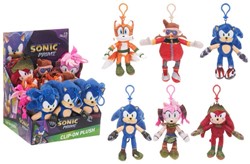 Sonic Prime Pluche Bagclip 18cm 6 assorti in display 12)