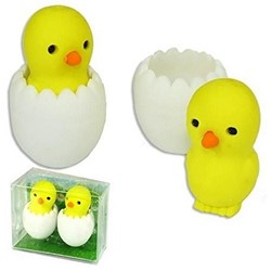 Trendhaus Gum Kuiken in ei 2-pack 4,5x5cm