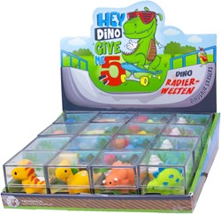 Trendhaus Hey Dino Radierweltem Gummen 4x4cm assorti in display (16)