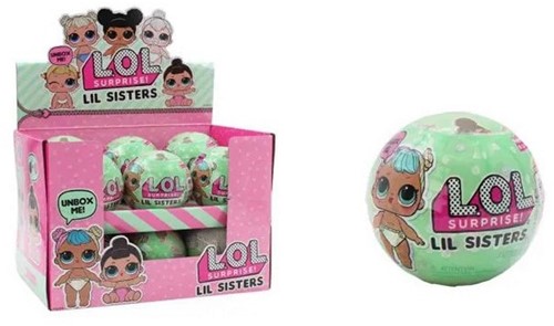 L.O.L. Surprise Lil Sisters Verrassingsbal 7cm in display (12)