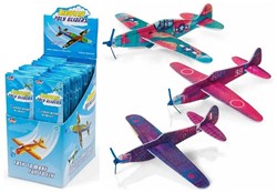 Aeroplane Poly Glider Foam Plane 6x20,5cm in display (48)