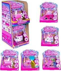 Mini Barbie Land Playset Bambola con veicolo Cambia Colore 14x15cm assortiti in esposizione (6)