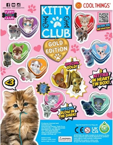 Capsule 50mm. Kitty Club Sweetheart Gold Edition