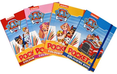 Paw Patrol Pocket kleurboek 4 assorti 10x15cm