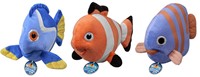 Bauer Glow in the Dark Plüsch fisch 3 sortiert 20cm