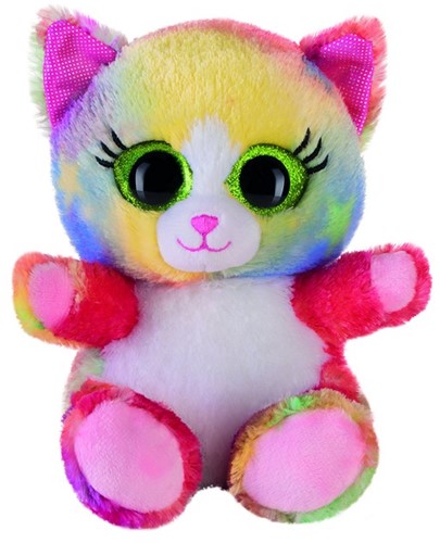 Bauer Plüsch katze Lashy Bunt 15cm