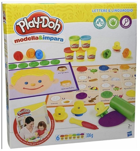 Play-Doh Modella&Impara Lettere & Linguaggio (6x56gr) 31x33cm (IT)