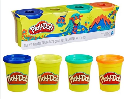 Play Doh 4 delig klei 448gram assorti 7,5x25cm-2