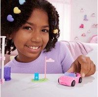 Mini Barbie Land Playset bambola con auto che cambia colore 14x15 cm in esposizione-3