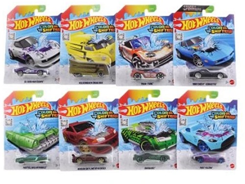 Mattel Hot Wheels Colour Shifters Fahrzeuge, 1.64 8 sortiert 12,5x16,5cm