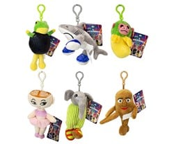 Italian Brainrot AI Peluche Bagclip 6 assortis 13cm
