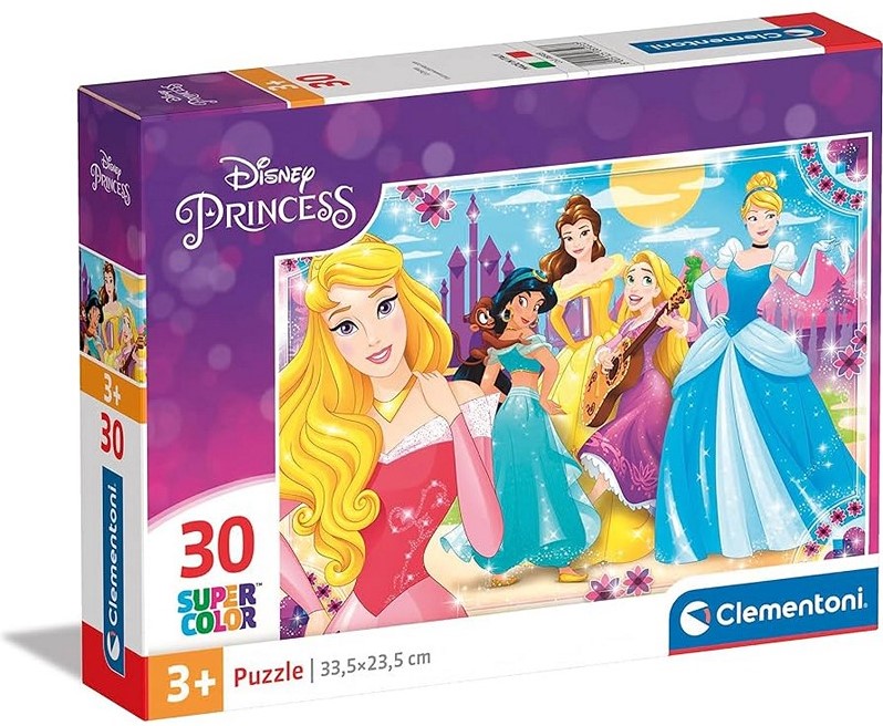 Clementoni Disney Princesas Supercolor Puzzle 30 piezas 15x20cm