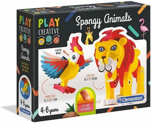 Clementoni Play Creative Spongy Animals 21x26cm