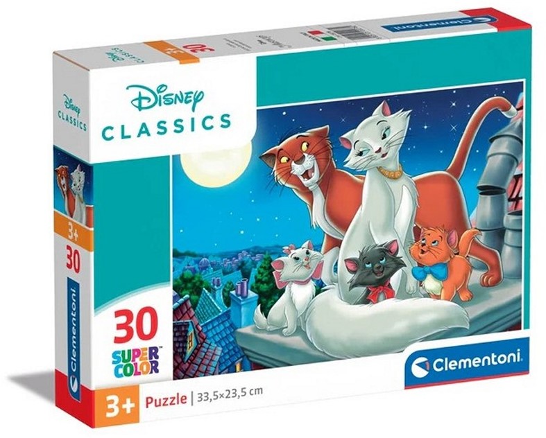 Clementoni Disney Classics Aristocats Supercolor Puzzle 30 teilig 15x20cm