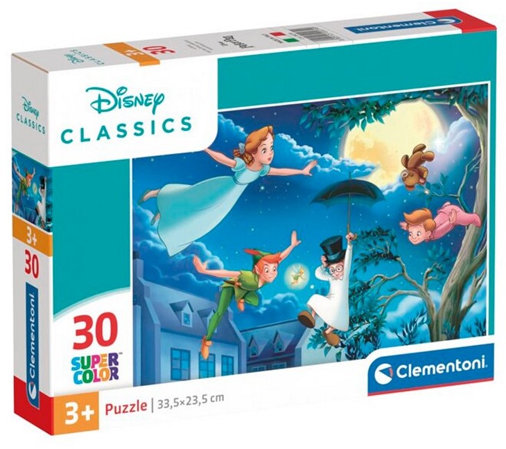 Clementoni Disney Classics Supercolor Puzzle 30 piezas Peter Pan 15x20cm