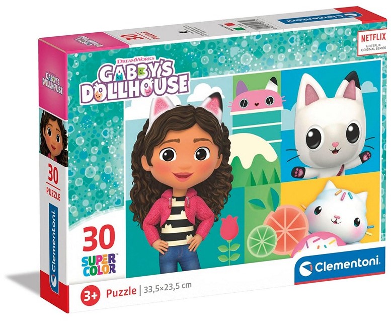 Clementoni Gabby's Dollhouse Supercolor Puzzle 30 teilig 15x20cm