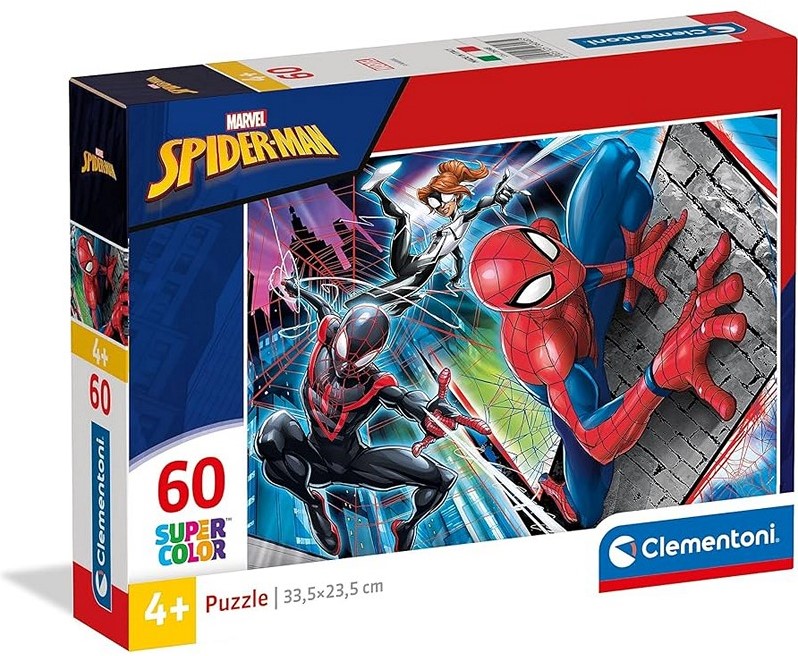 Clementoni Marvel Spiderman Supercolor Puzzle 60 piezas 15x20cm