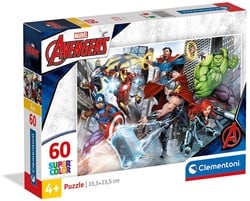 Clementoni Marvel Avenger Supercolor Puzzel 60 delig 15x20cm