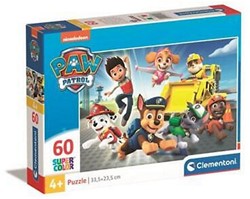Clementoni Paw Patrol Supercolor Puzzel 60 delig 15x20cm