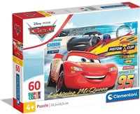 Clementoni Disney Cars Supercolor Puzzel 60 delig 15x20cm