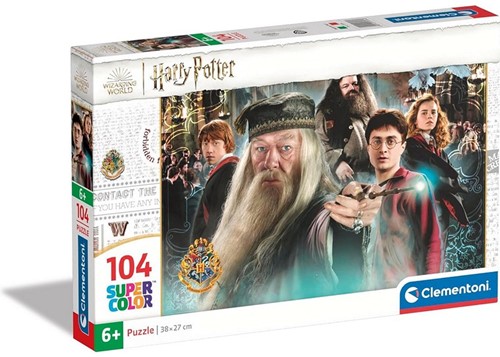 Clementoni Wizarding World Harry Potter Supercolor Puzzel 104 delig 18,5x29cm