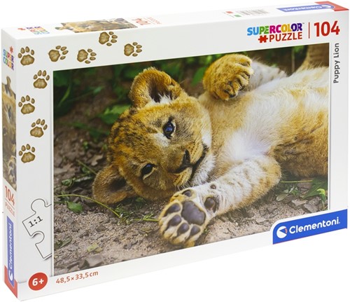 Puppy Lion Super Color Maxi Puzzel 104 delig 25x34cm