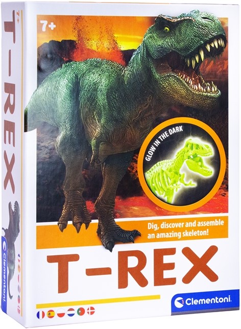 Clementoni Excavation set Dinosaur T-Rex Glow in the Dark 15x21cm